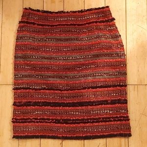 Carlisle fringe ribbon fitted skirt size 10